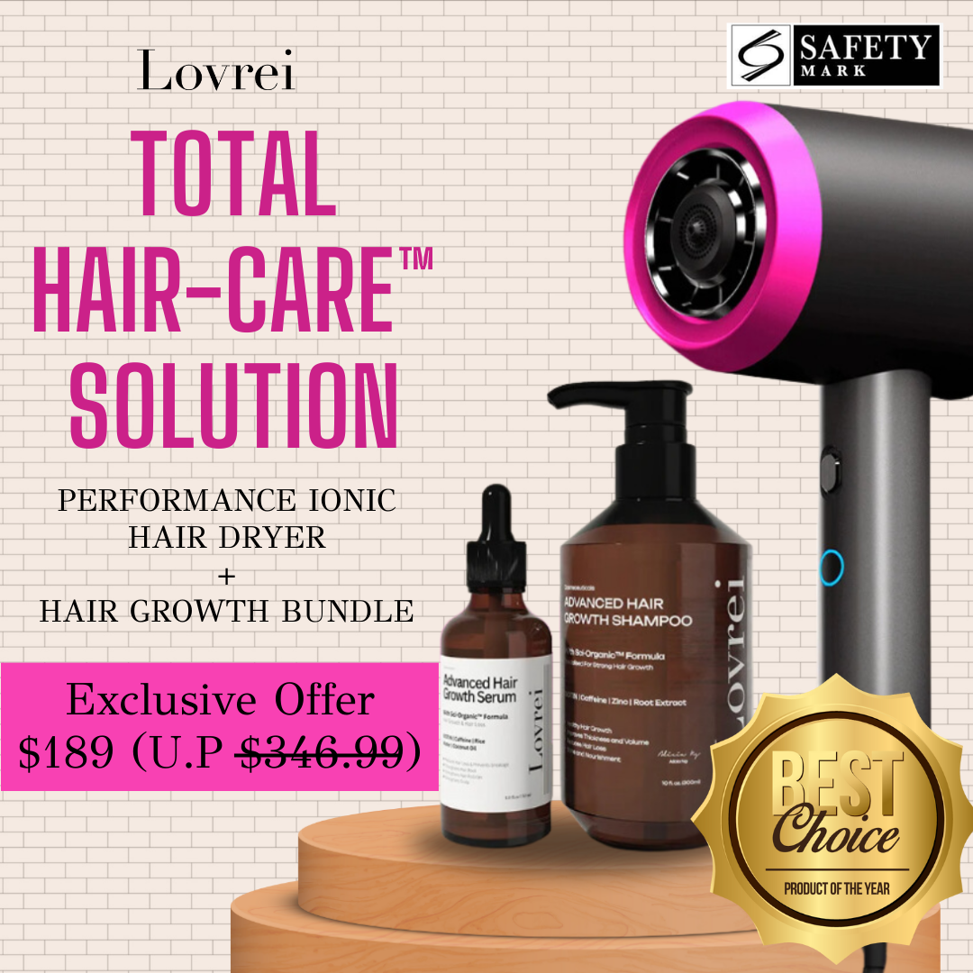 Total Hair-Care™ Solution (Ionic Hair Dryer + Shampoo & Serum)