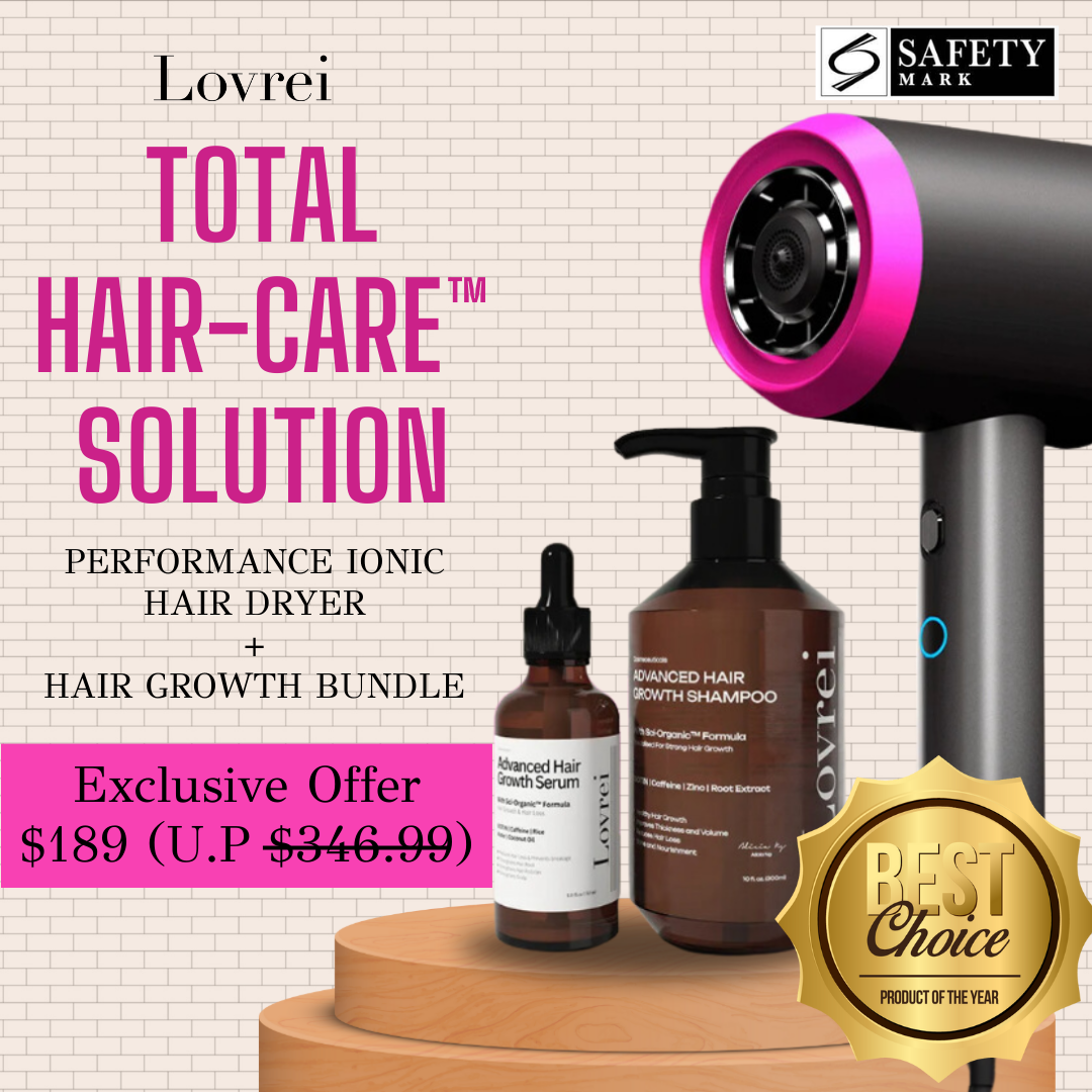 Total Hair-Care™ Solution (Ionic Hair Dryer + Shampoo &amp; Serum)